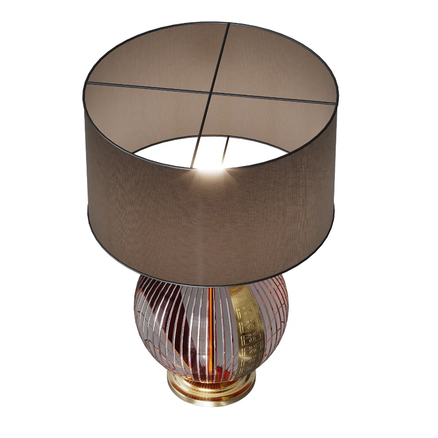 Baldi Home Jewels Lucciola Green Crystal Table Lamp Image 4