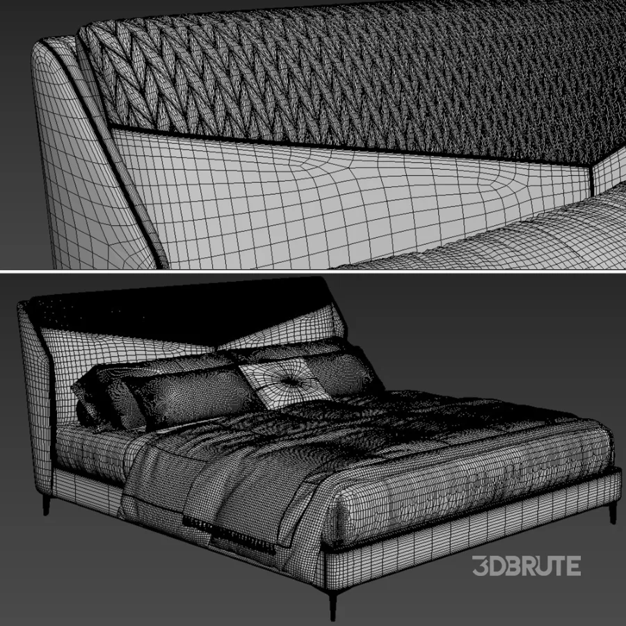 Scandinavian double bed 04 Image 3