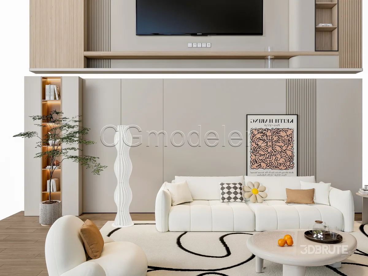 MODERN LUXURY LIVING ROOM SET 5 Image 9