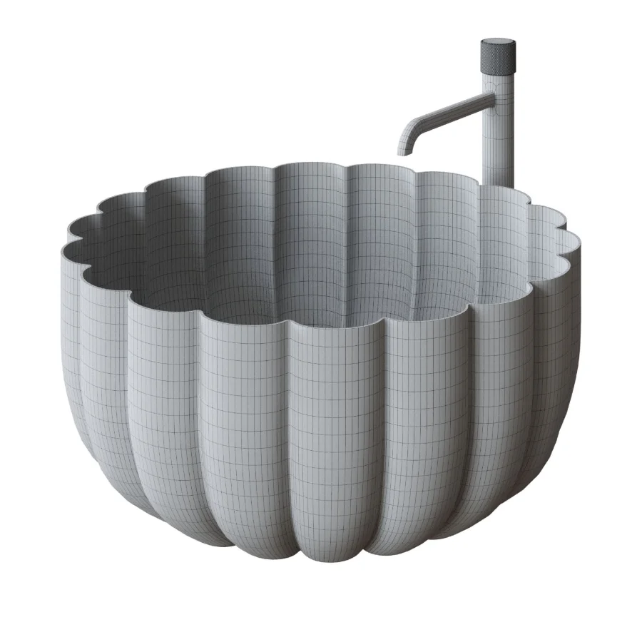 Glass Countertop Washbasin Image 2
