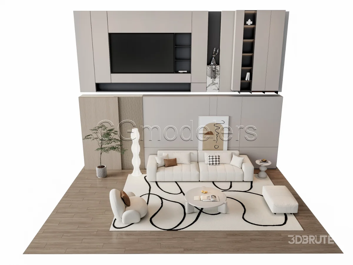 MODERN LUXURY LIVING ROOM SET 15 Image 18