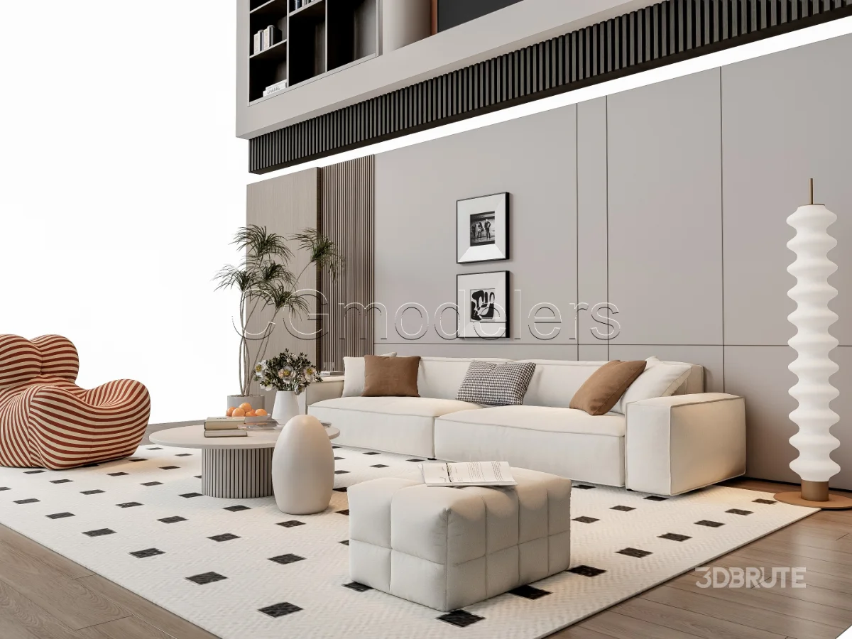 MODERN LUXURY LIVING ROOM SET 12 Image 17