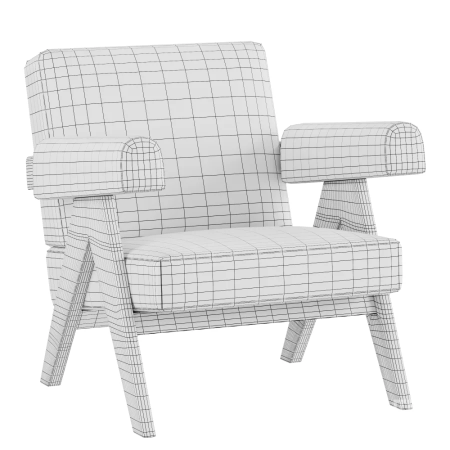 Capitol Complex Armchair by Pierre Jeanneret Image 5