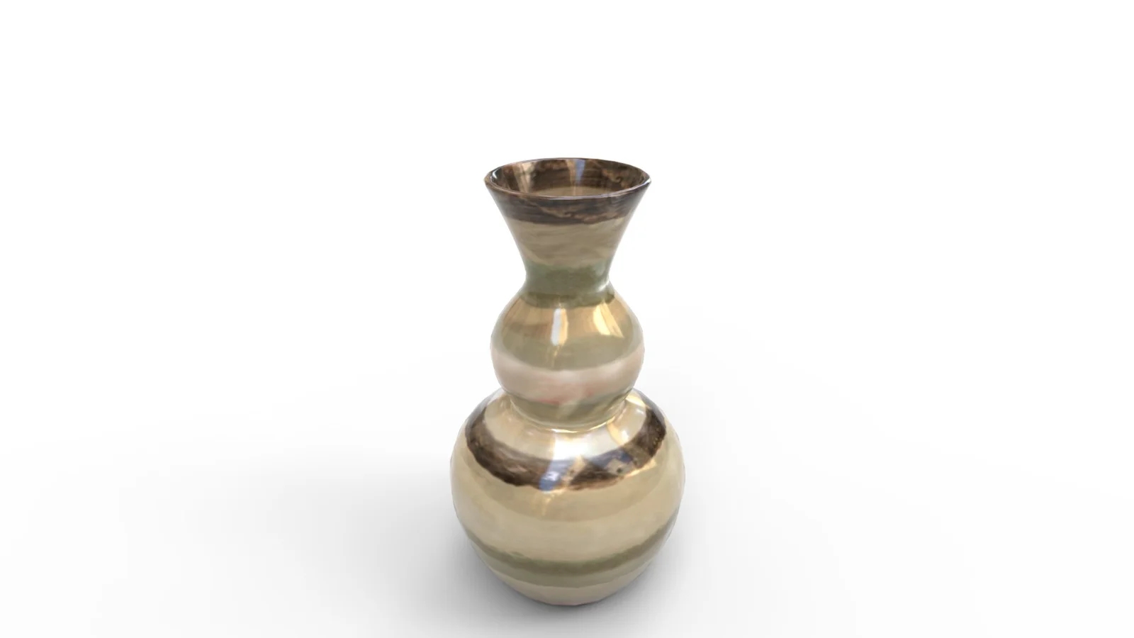 Bradburn Home Double Gourd Stripe Floor Vase Image 8