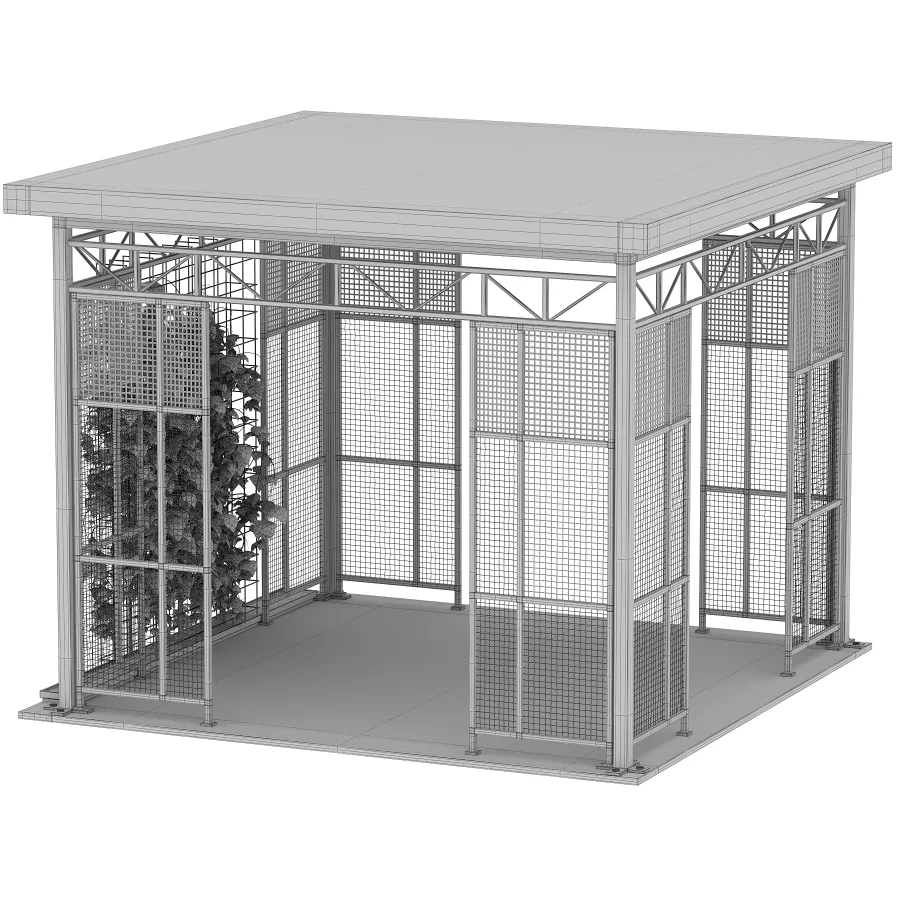 Outdoor Gazebo Metal Pavilion Structure Image 3