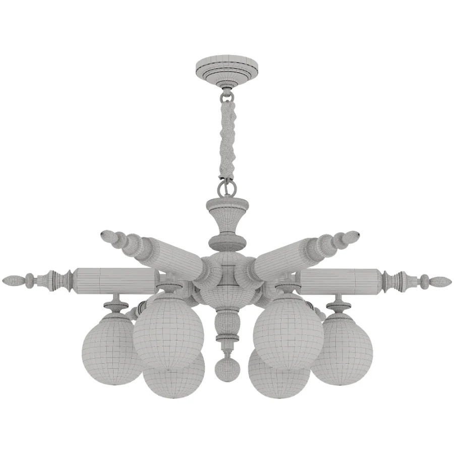 Modern Rotating Stick Chandelier Image 2