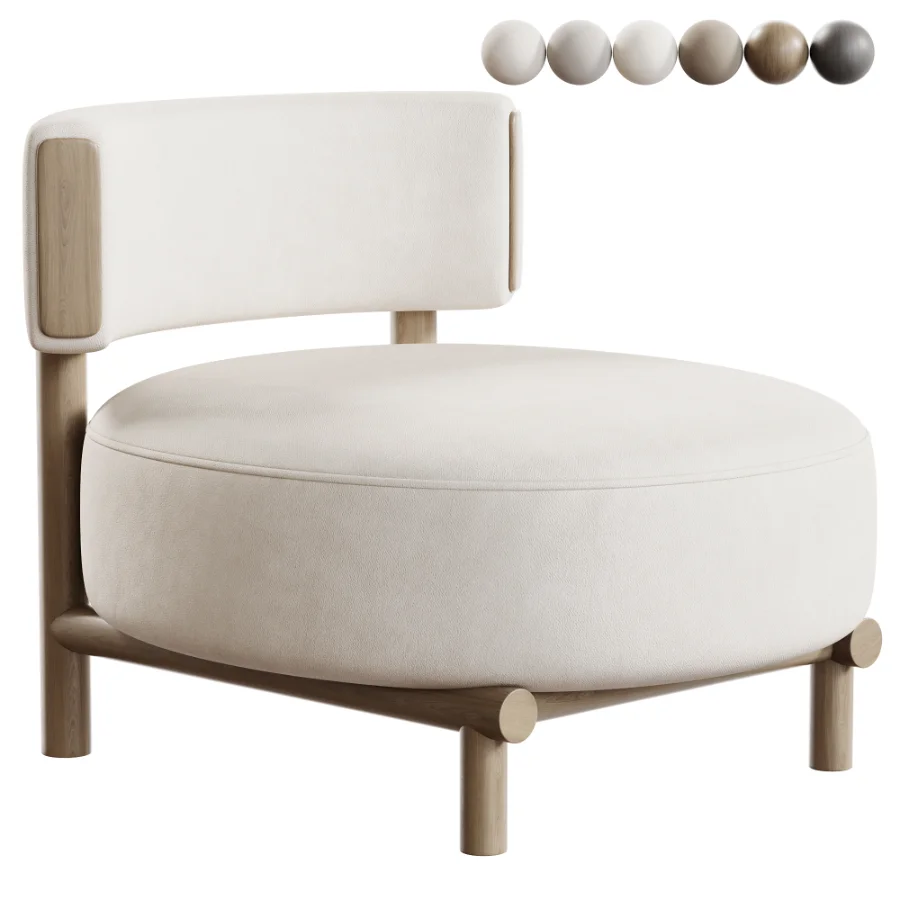 Modern Simple Style Accent Chair Image 1