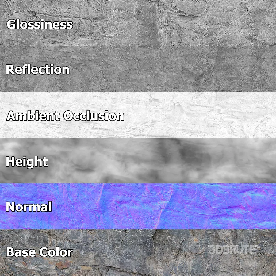 Natural Rock Cliff Material Image 7