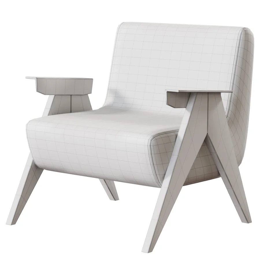 Casual White Lemon Color Emerald Green Arm Chair Image 4
