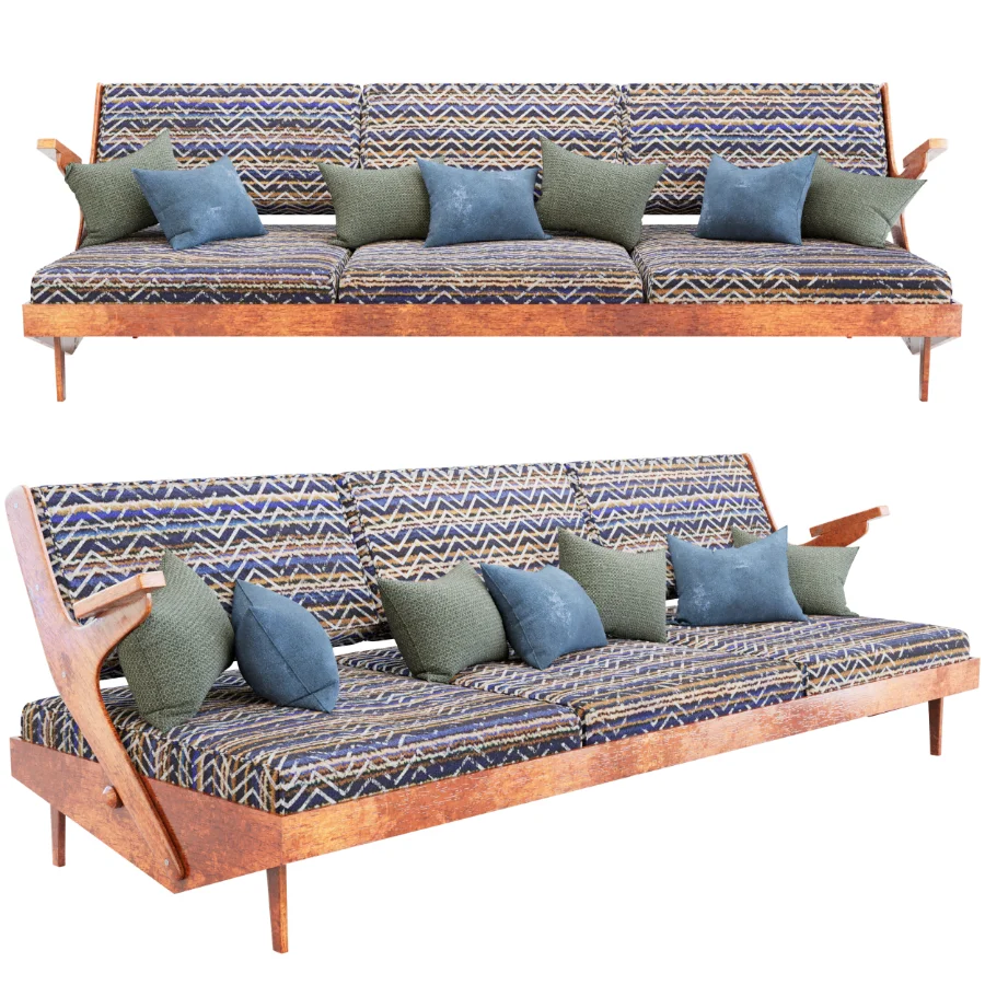 Mid Century ZigZag Lounge Set Image 5