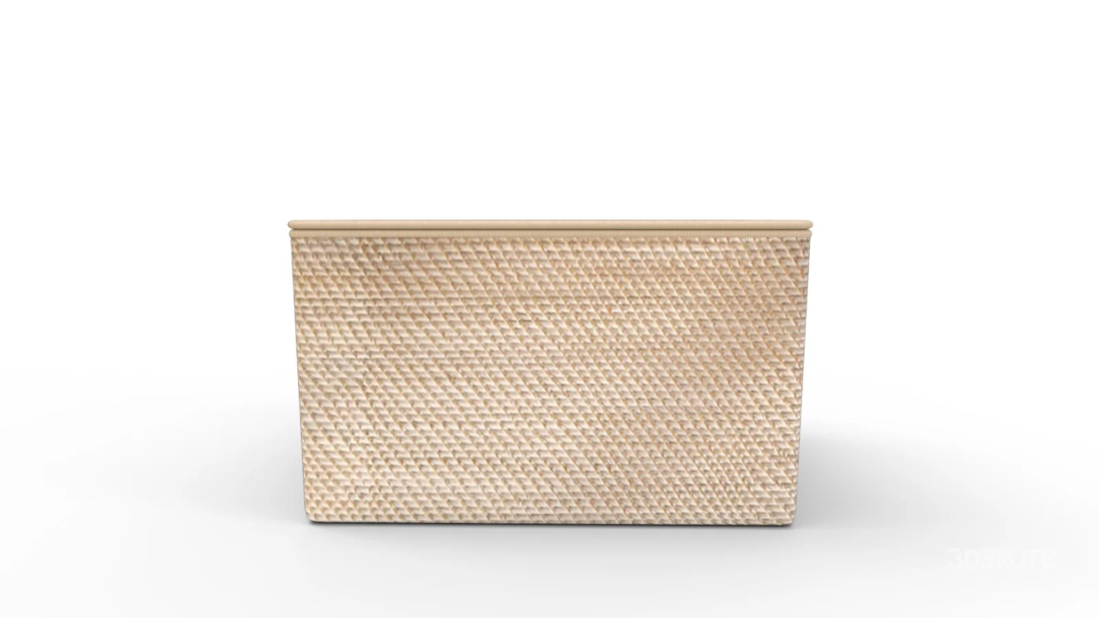 Modern Weave Lidded Storage Basket Image 3