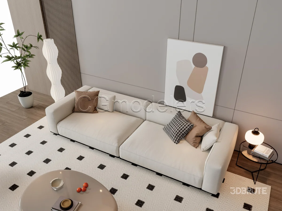 MODERN LUXURY LIVING ROOM SET 19 Image 15