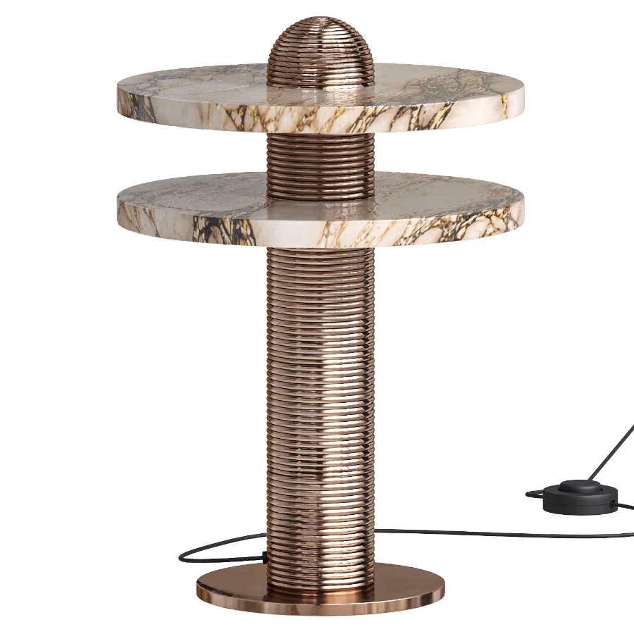 mooiehome Alabaster Comet Table Lamp Image 1