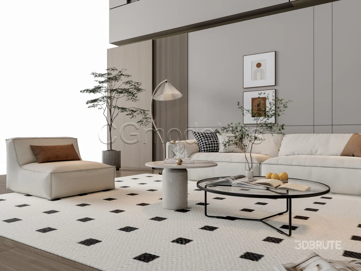 MODERN LUXURY LIVING ROOM SET 14 Image 6