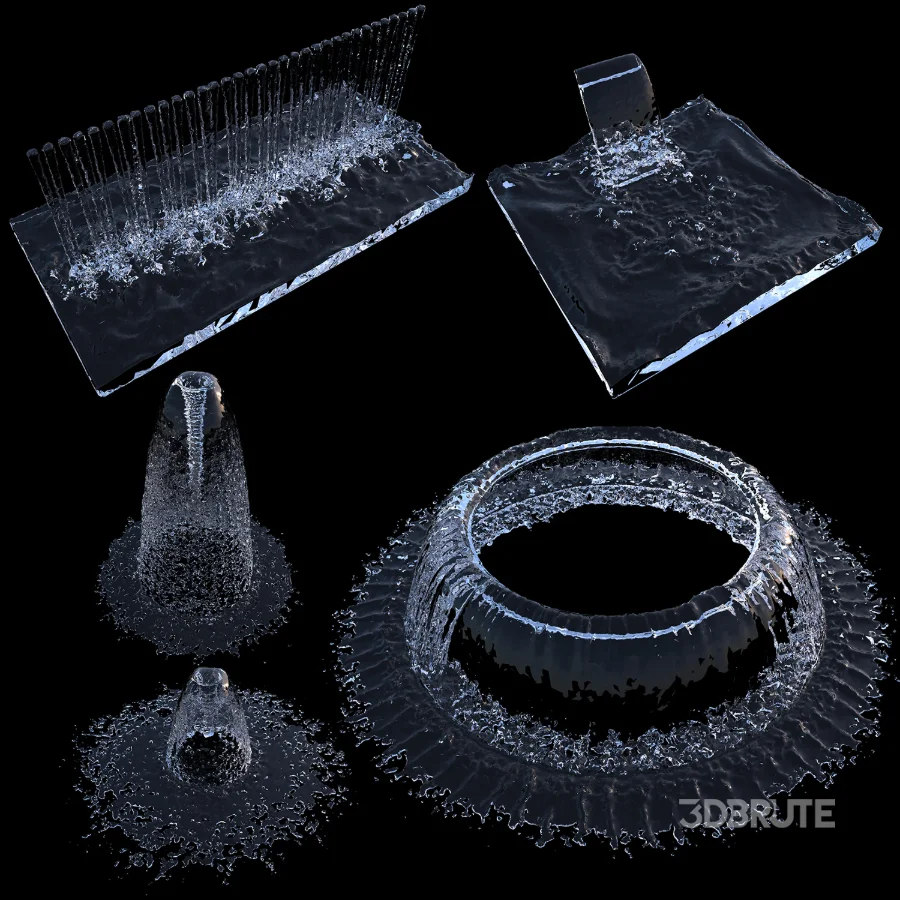 Water Splash & Fountain Collection 01 Image 1
