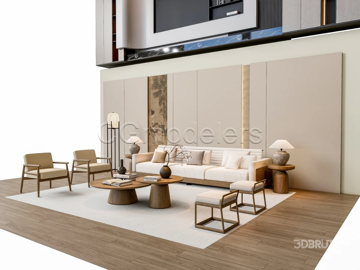 MODERN LUXURY LIVING ROOM SET 2 Image 5