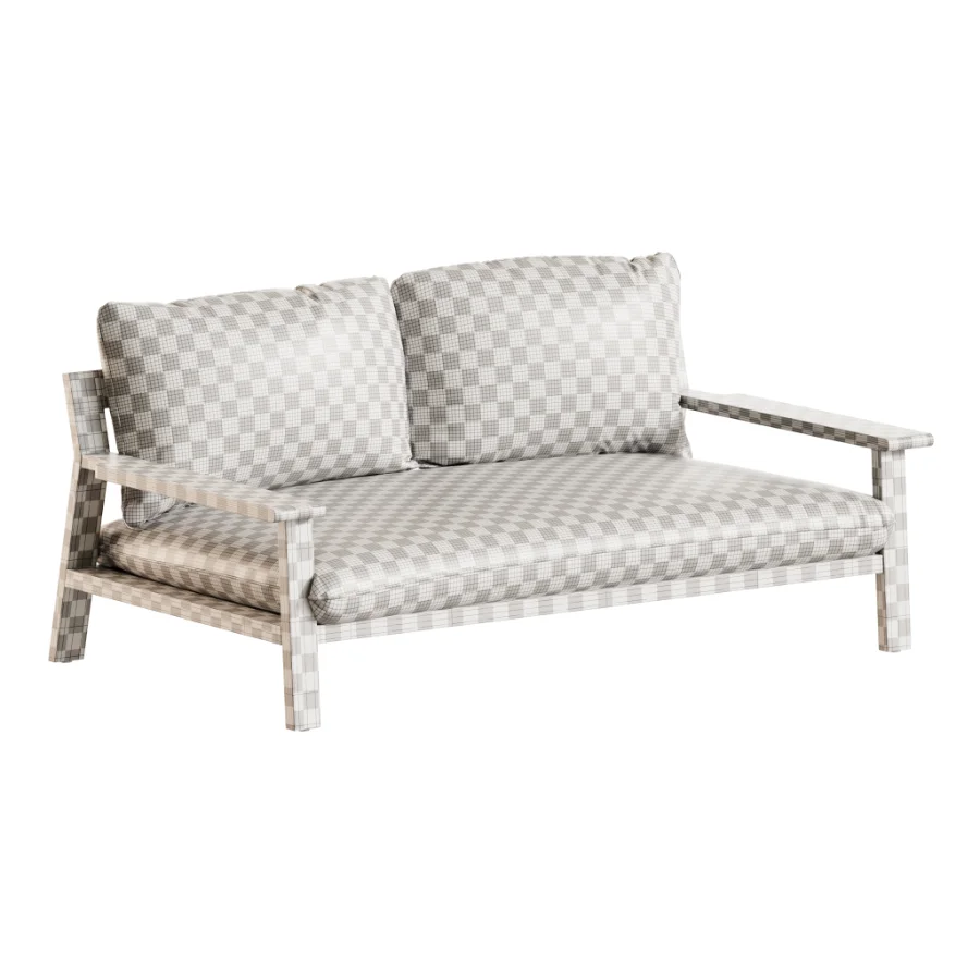 Amir 2-Seater Outdoor Day Bed in Acacia Image 9