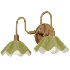 Vintage Brass Double Wall Sconce - Thumbnail 2