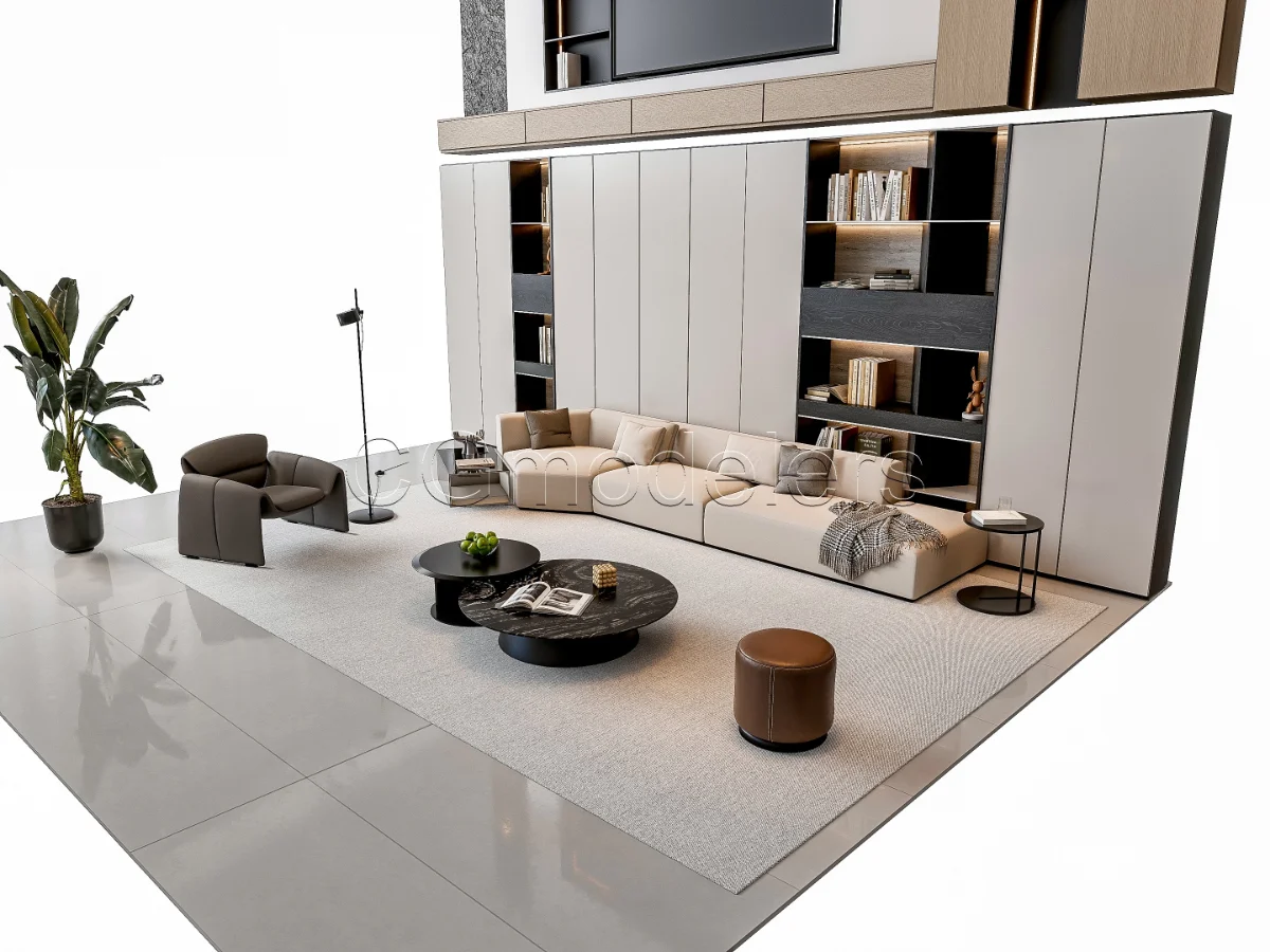 MODERN LUXURY LIVING ROOM SET 4 Image 16