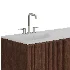Endika suspended wooden bathroom furniture set with integrated sink by Sklum - Thumbnail 7