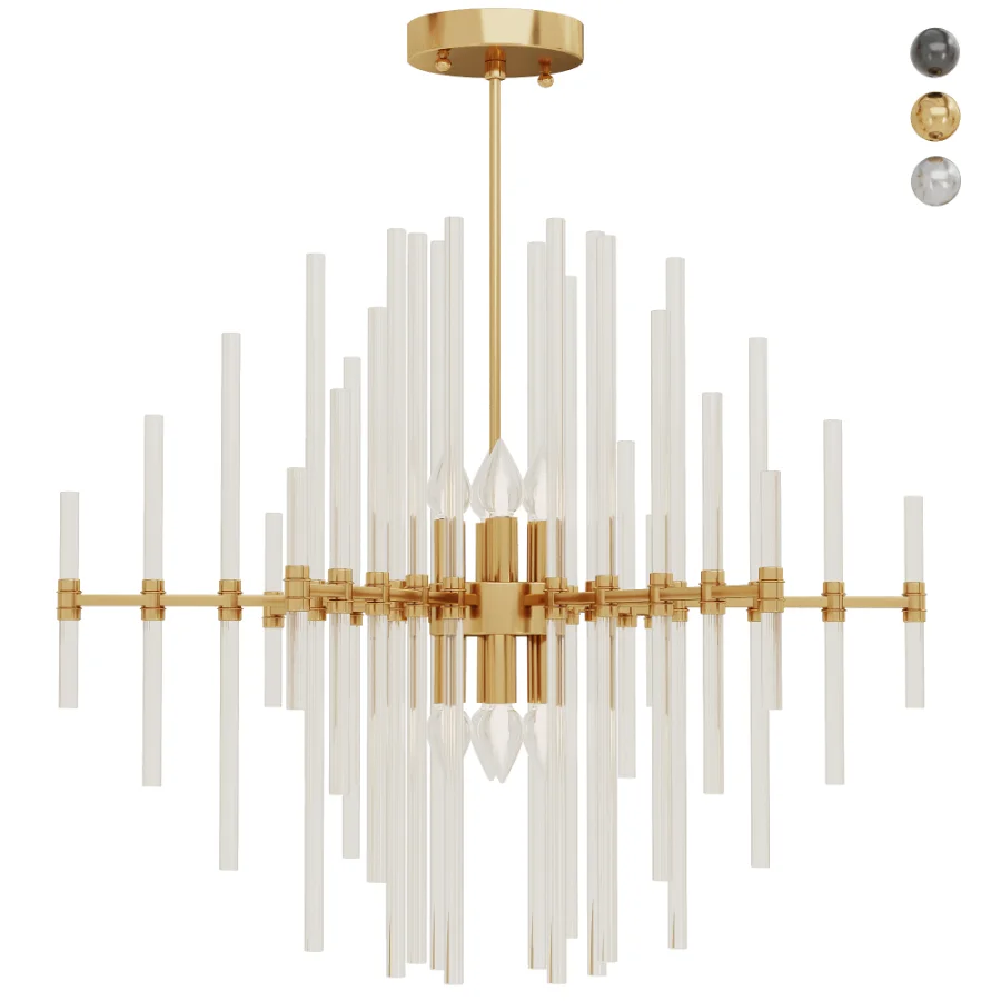 Sienna crystal rod pendant Image 1