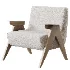 Casual White Lemon Color Emerald Green Arm Chair - Thumbnail 2