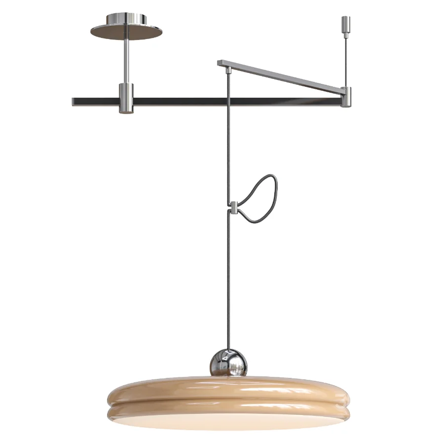 Adjustable Arm Flat Pendant Lamp Image 2
