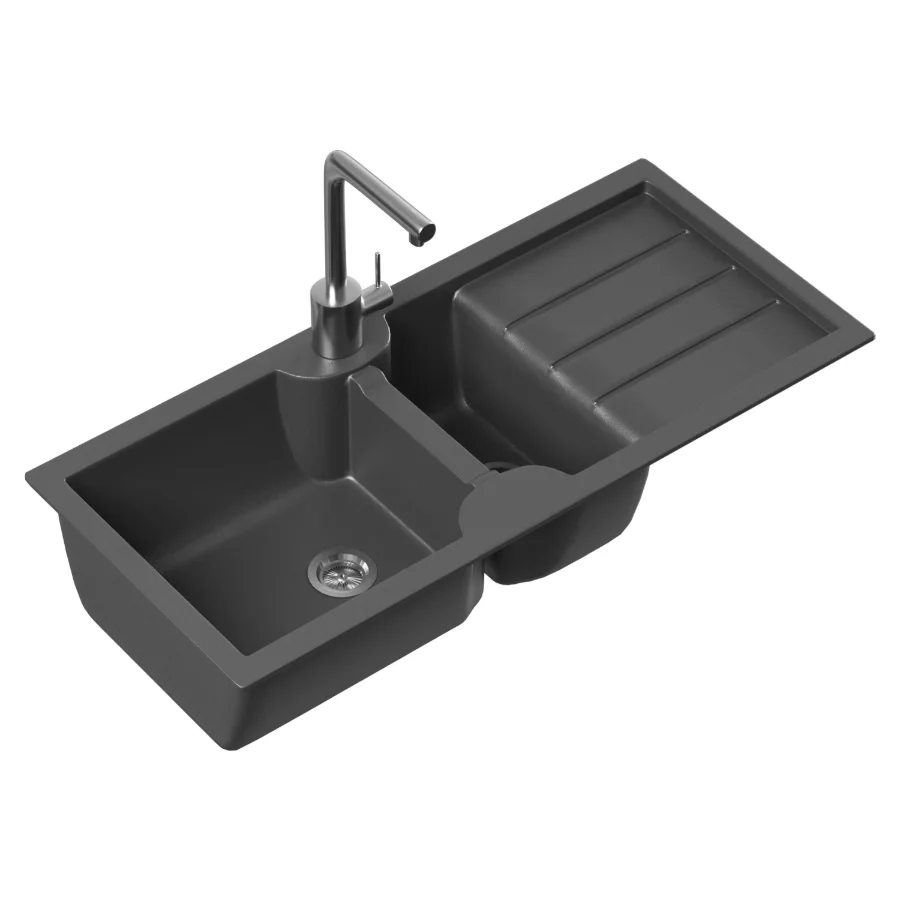 Domaci Siena 54100-112 Kitchen Sink with Livorno Faucet Image 1