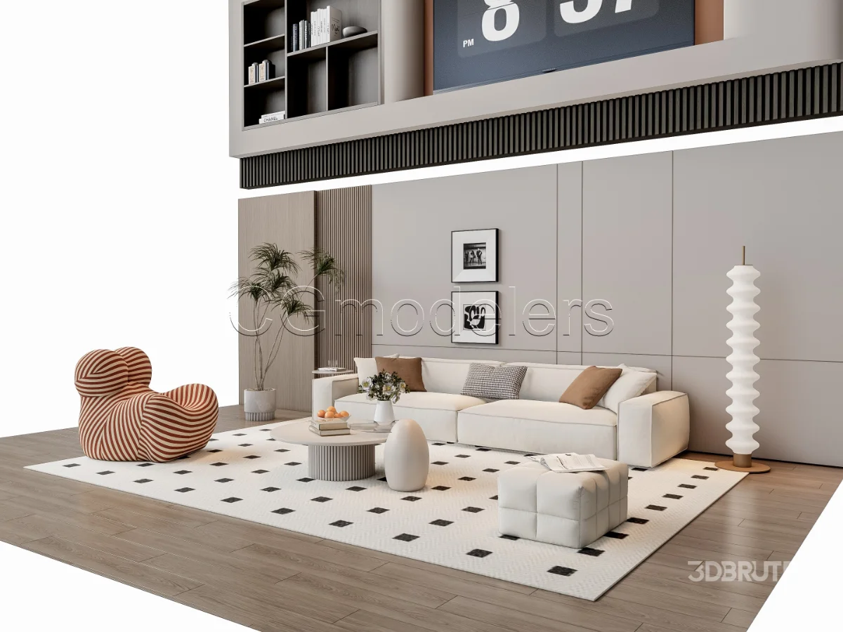 MODERN LUXURY LIVING ROOM SET 12 Image 2