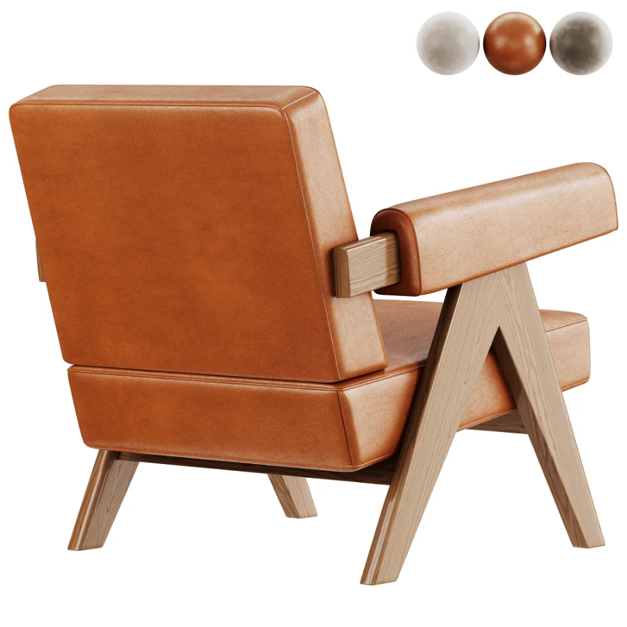 Capitol Complex Armchair by Pierre Jeanneret Image 4