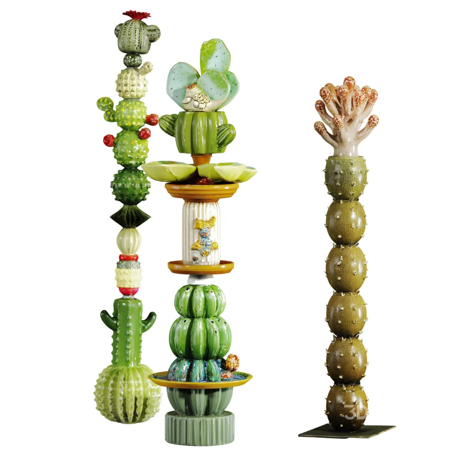 Cactus Sculpture set Image 1