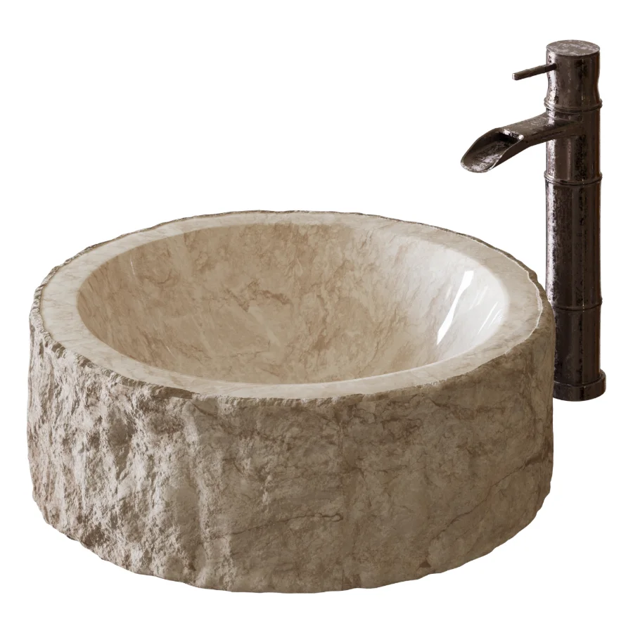 Stone Countertop Washbasin Image 1