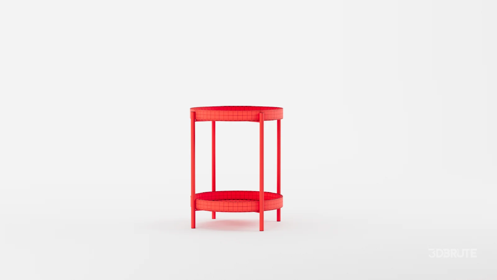 Tier Round Storage Side Table End Table Image 10