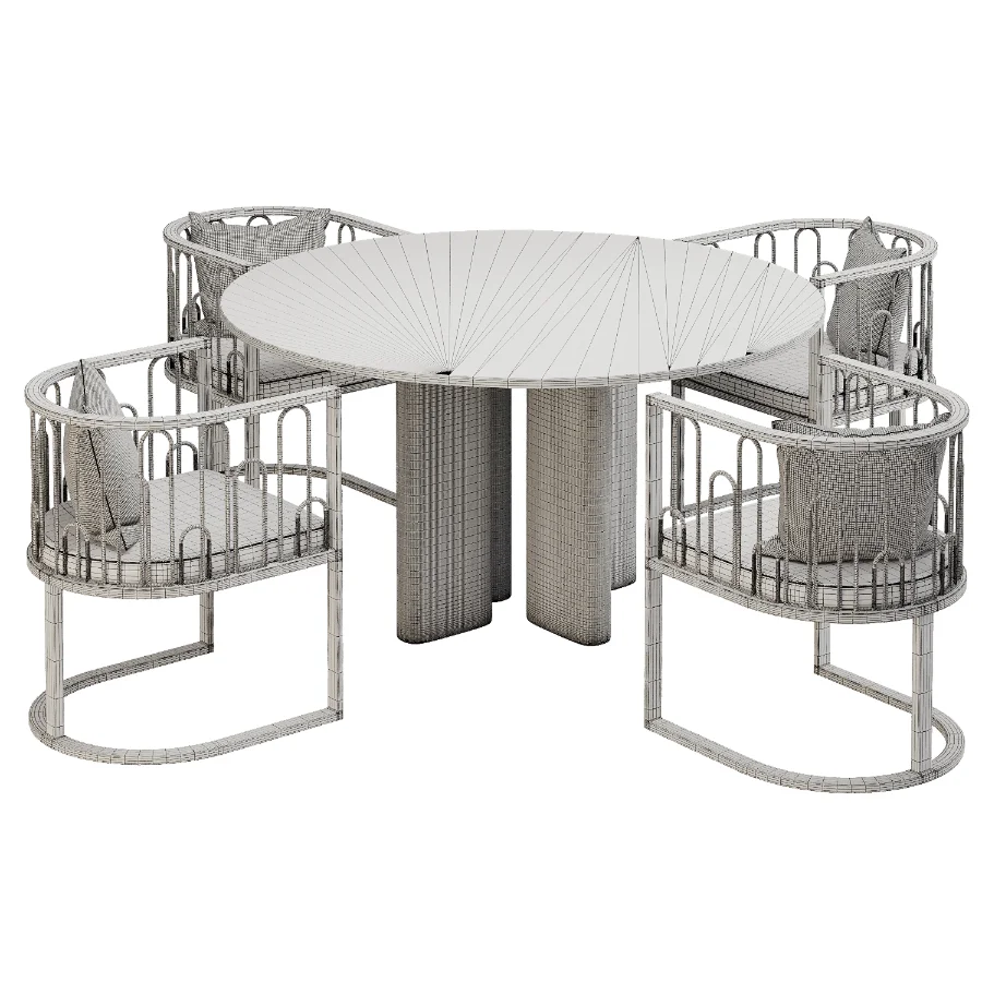 Dinning chair and table373 Image 5