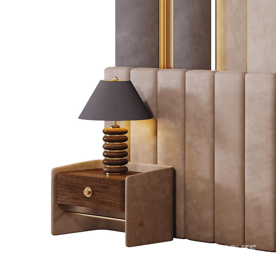 Modern style bedroom headboard set 003 Image 4