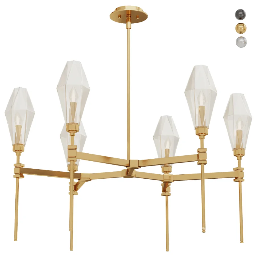 Aalto Flat Bronze Chandelier Image 1