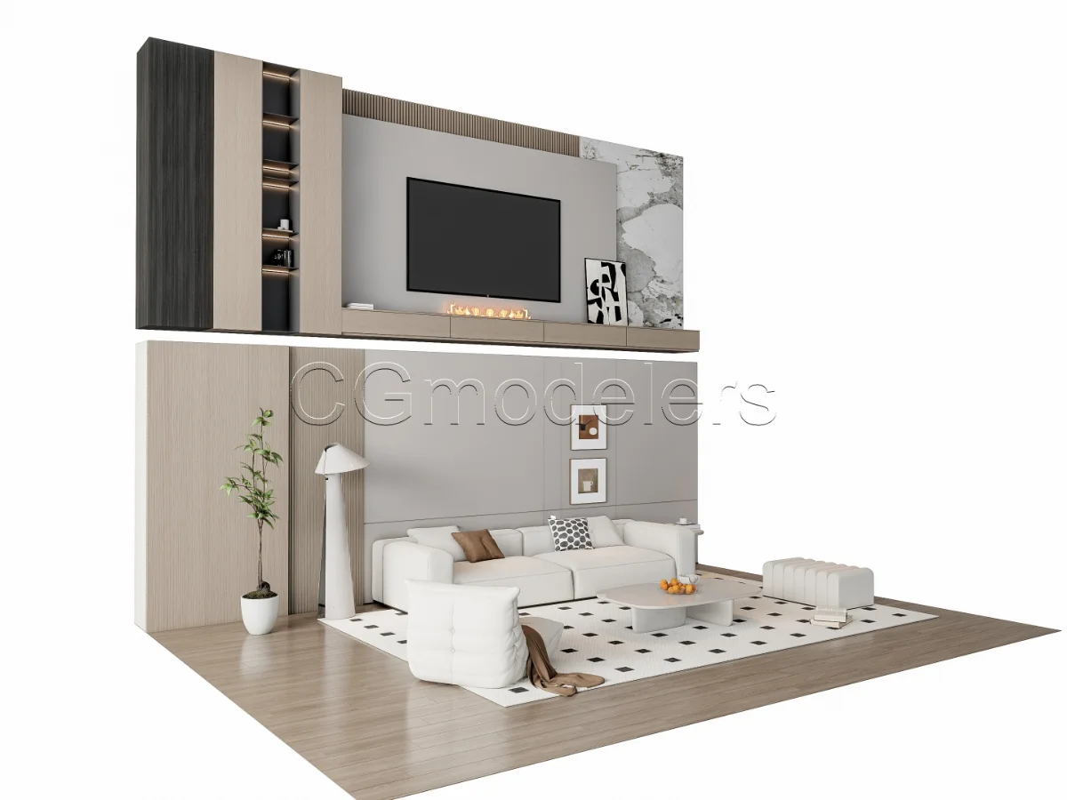 MODERN LUXURY LIVING ROOM SET 17 Image 4