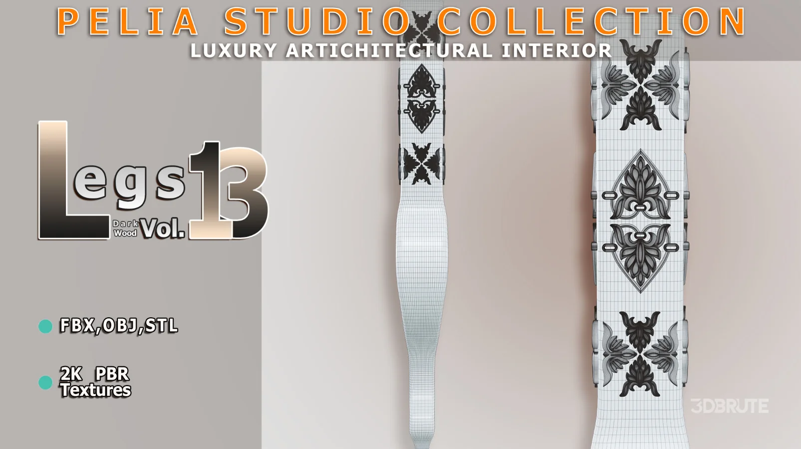 Leg-13-DarkWood Image 2