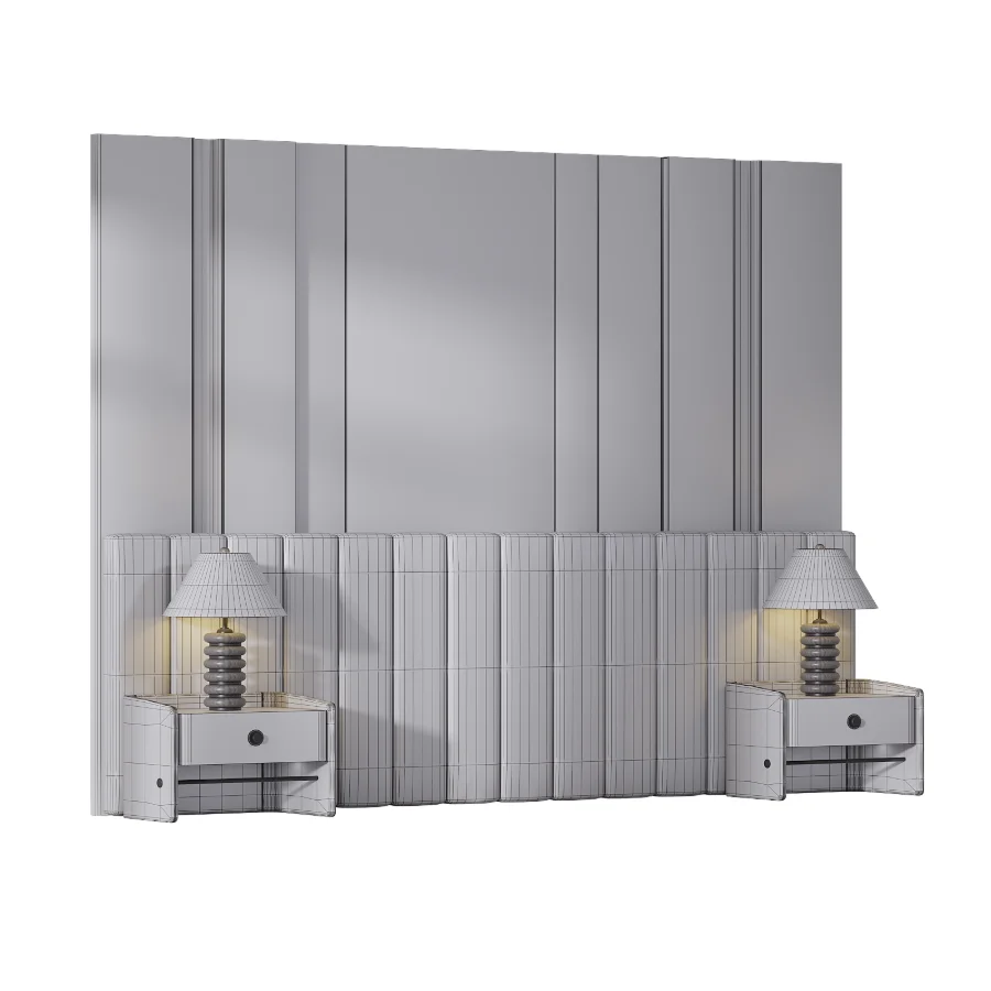 Modern style bedroom headboard set 003 Image 1
