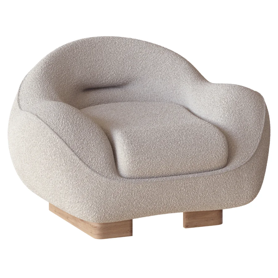 Glen Beige Armchair Image 1