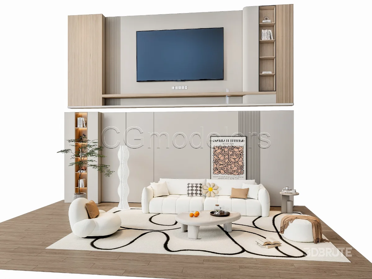 MODERN LUXURY LIVING ROOM SET 5 Image 10