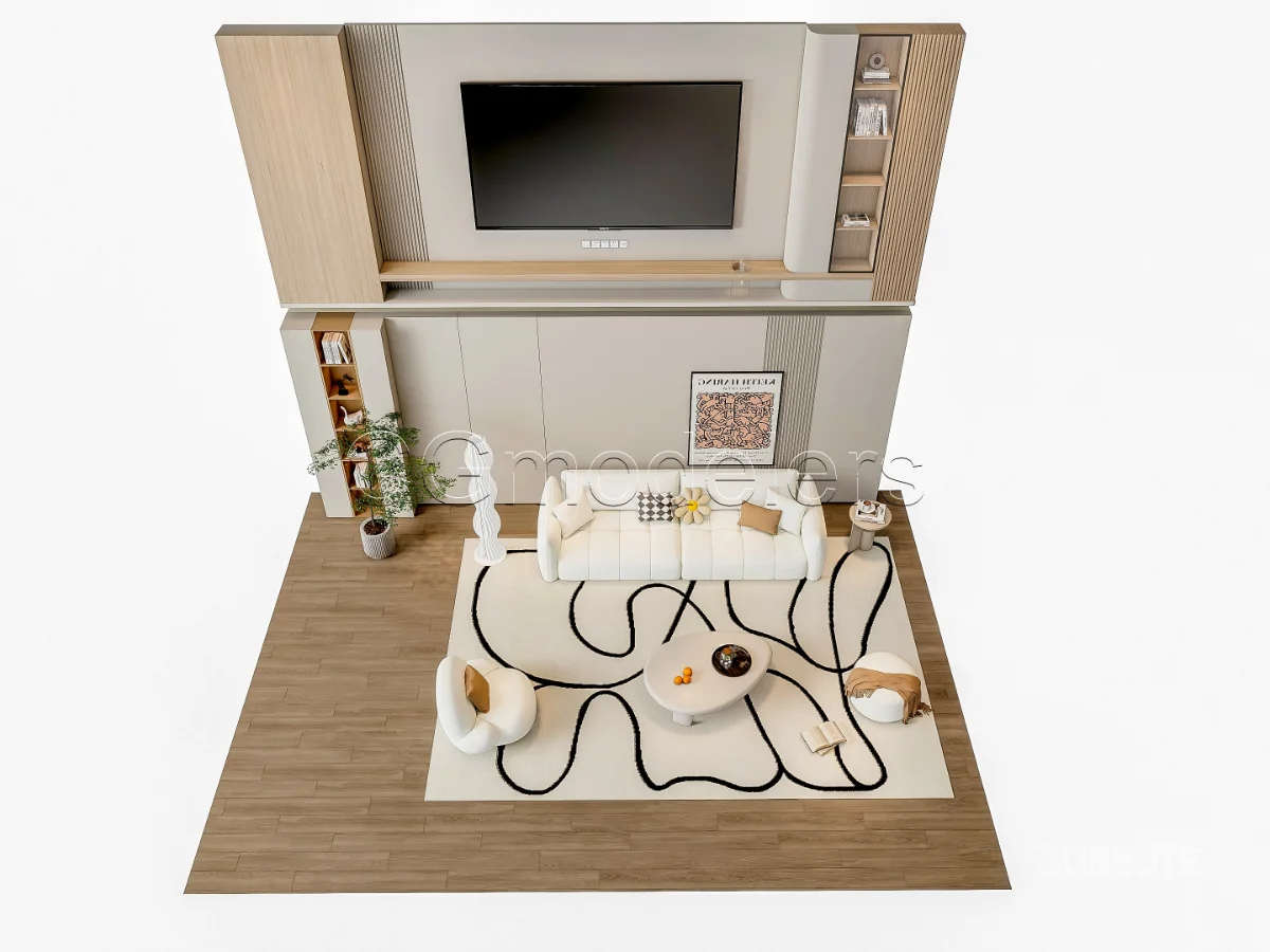 MODERN LUXURY LIVING ROOM SET 5 Image 12