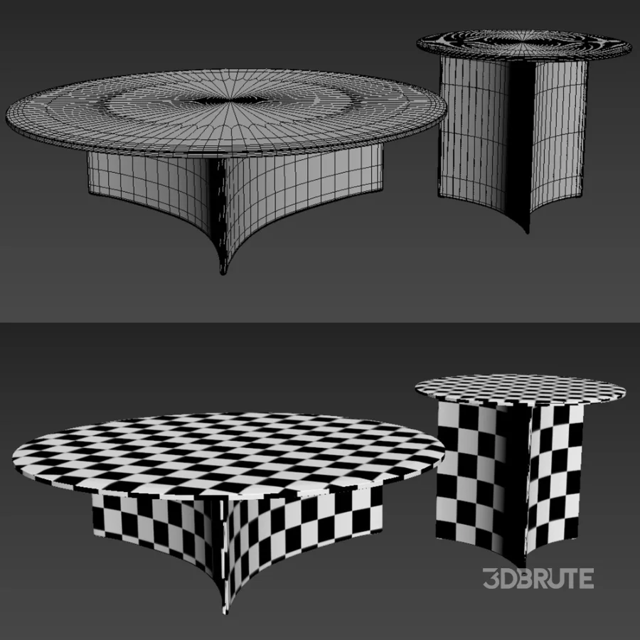 Arc Coffee and side tables Set By Wendelbo Image 2