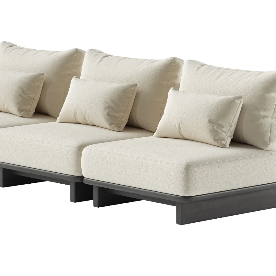 Daphne Outdoor Armless Sofa Image 4