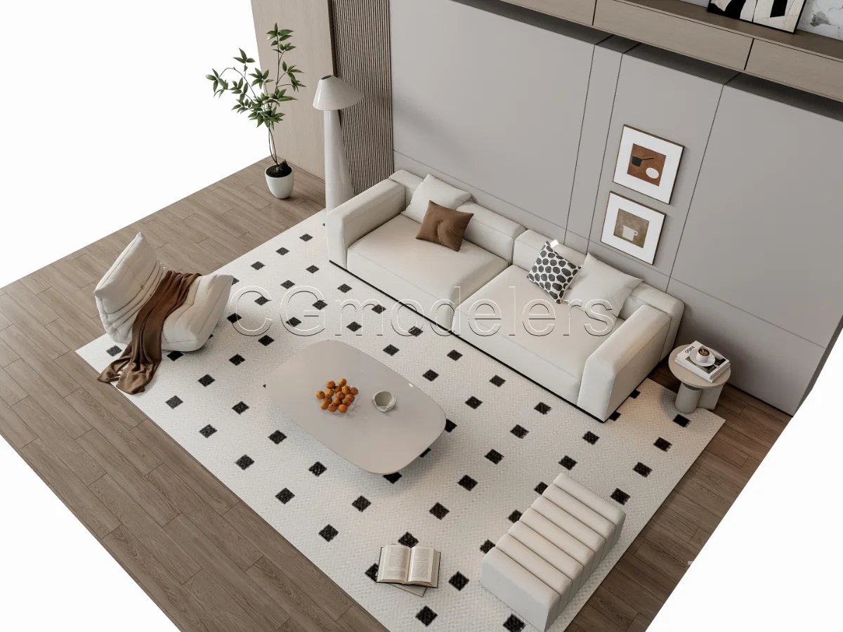 MODERN LUXURY LIVING ROOM SET 17 Image 7