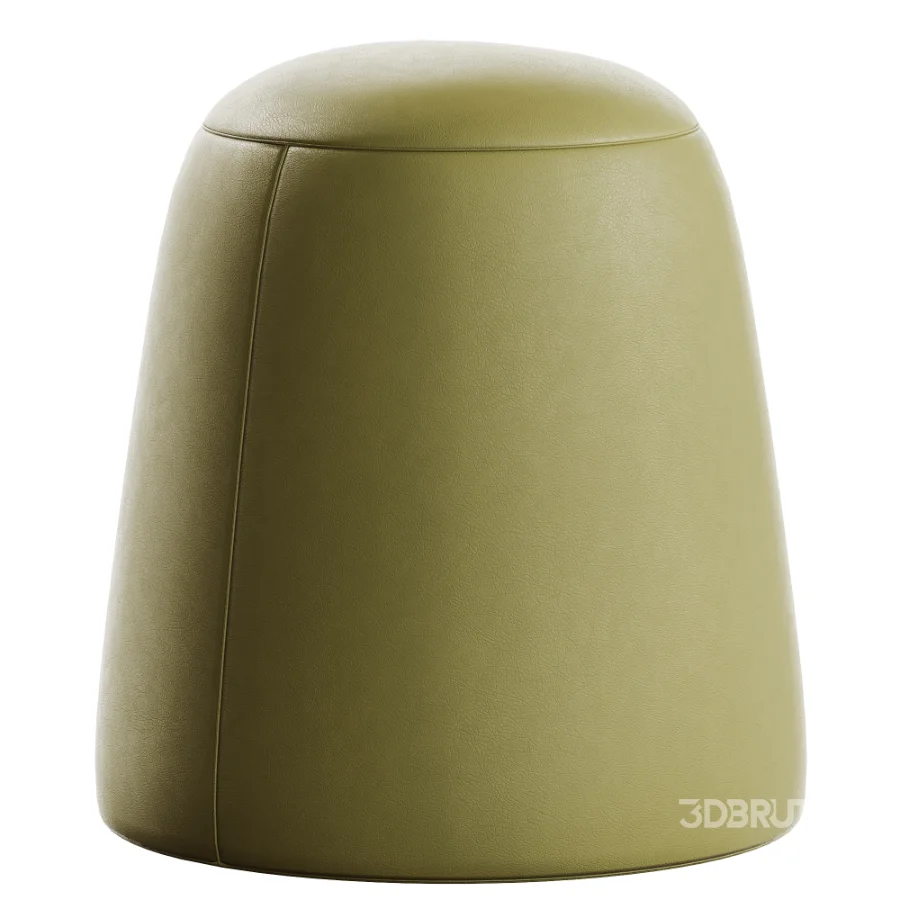 Pouf Curly Velour Terracotta Image 4