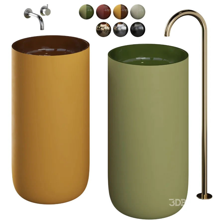 Freestanding Clay Basins FB I | Studio LOHO Image 6