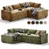 Clara Slim Arm Sleeper Sectional - Thumbnail 6
