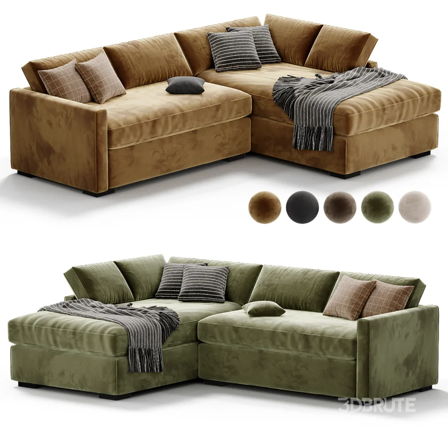 Clara Slim Arm Sleeper Sectional Image 6