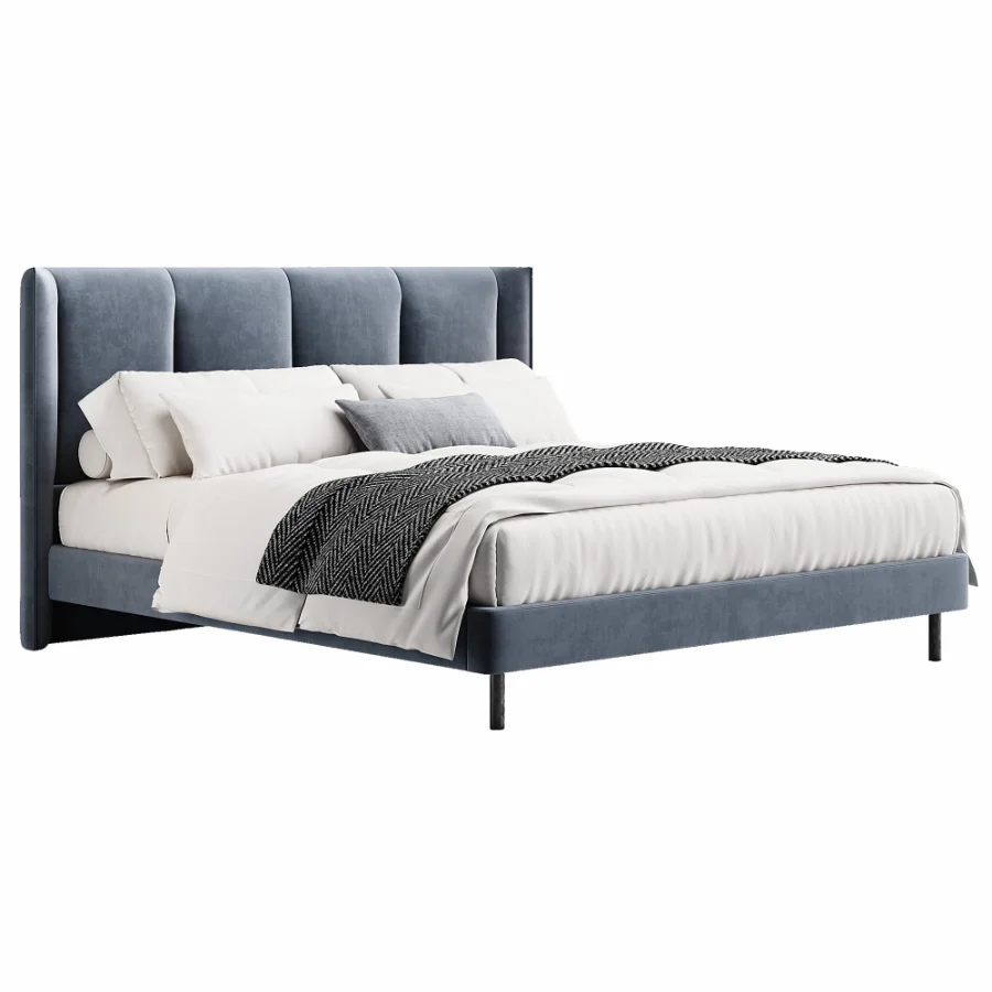Scandinavian double bed 02 Image 1